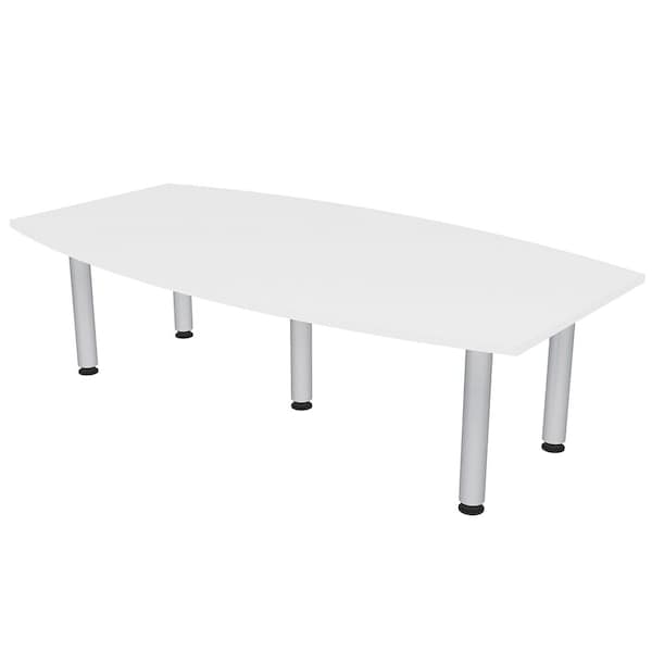 45.25 in W, 84 in L, 29 in H, Engineered Wood Top, White